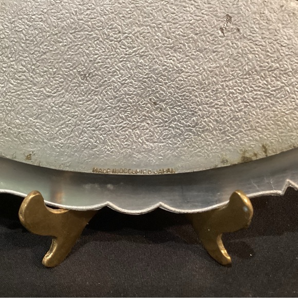 Vintage Occupied Japan Historic Piece - Metal Crafted Tray - 1945 to 1952 - Picture 4 of 13